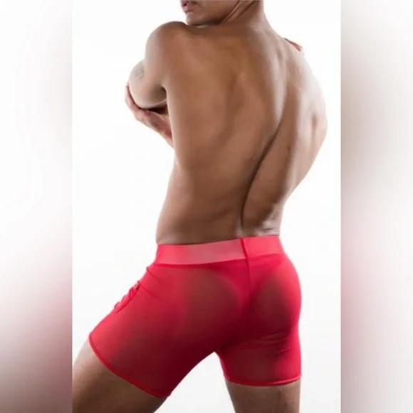 Go Software Red Mesh Boxer Briefs - Picture 2 of 7
